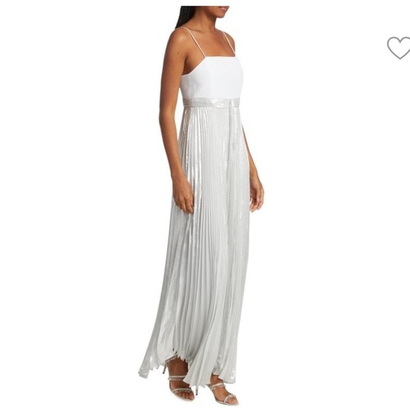 alice and olivia despina pleated maxi dress DESPINA PLEATED MAXI DRESS in FAR OUT/MULTI
